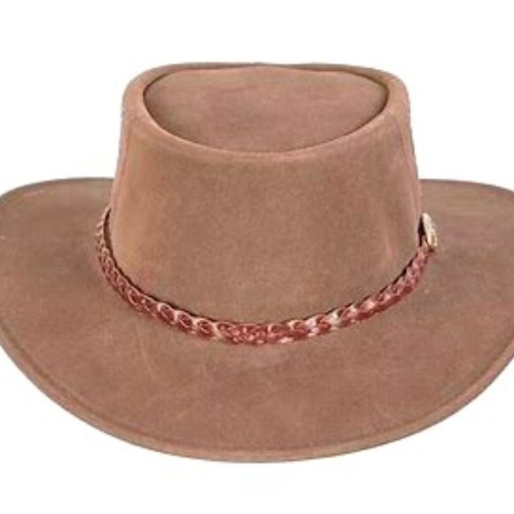 Australian Outback Suede Leather Western Hat - Picture 2 of 15
